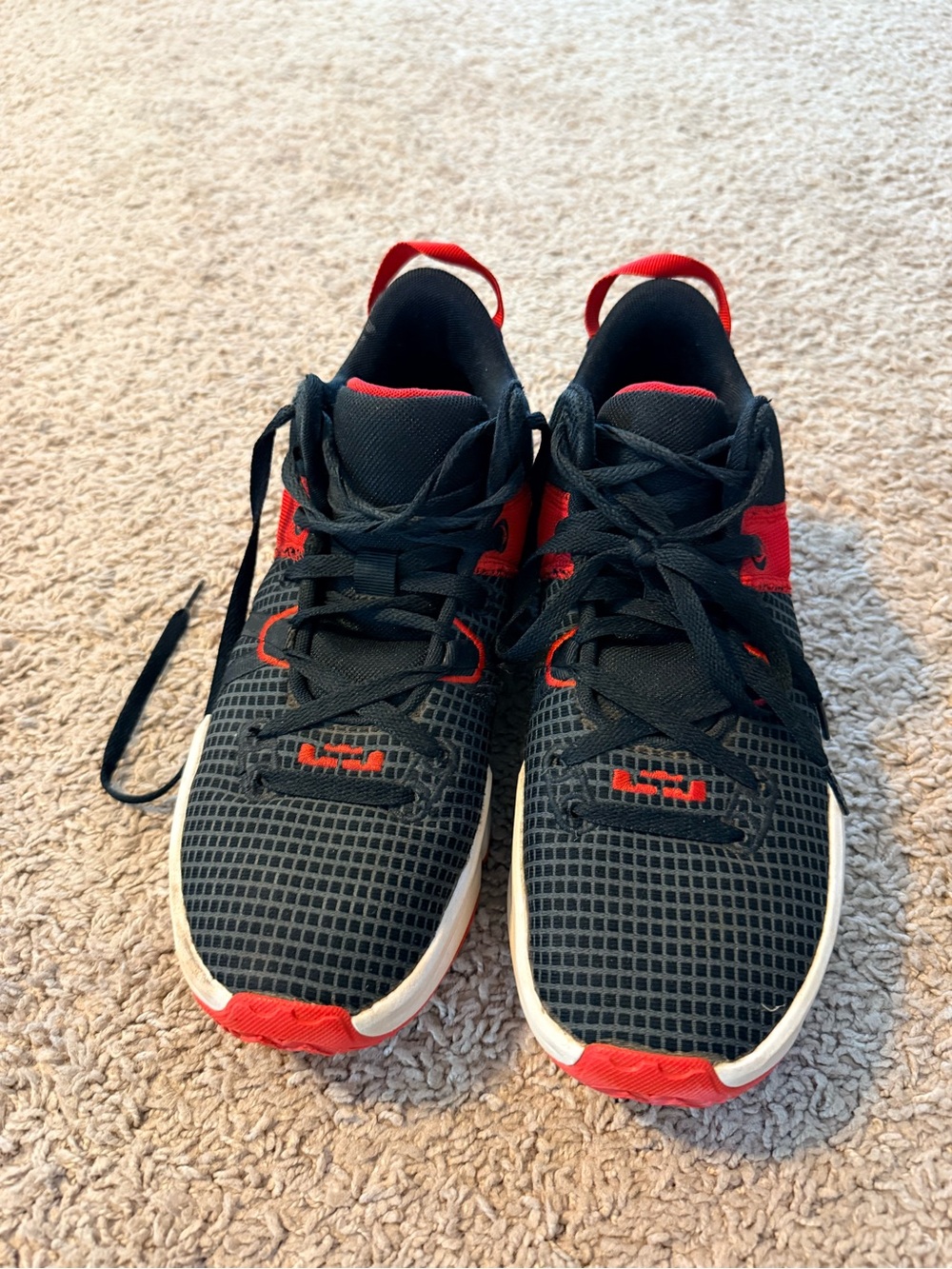 Nike Kids Black and Red Lightweight Training Sneakers